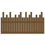 vidaXL Tête de lit murale Marron miel 159 5x3x80 cm Bois massif de pin