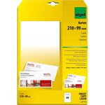 Etui de 60 cartes de correspondance pc format dl185g blanc sigel