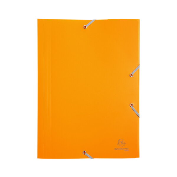 Chemise 3 rabats elastiques 24x32cm polypropylène - jaune