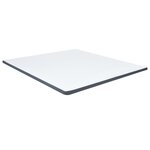 vidaXL Sommier à lattes de lit Gris foncé Tissu 200x200 cm