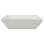 vidaXL Lavabo carrée Céramique Blanc 41 5 x 41 5 x 12 cm