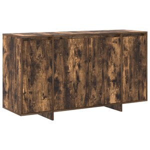 vidaXL Buffet en Chêne Fumé Chêne Fumé Bois 135 x 41 x 75 cm Rangement