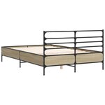 vidaXL Cadre de lit sans matelas chêne sonoma 120x200 cm