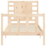 vidaXL Cadre de lit sans matelas bois de pin massif