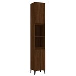 vidaXL Ensemble de meubles de salle de bain 3 Pièces Chêne marron