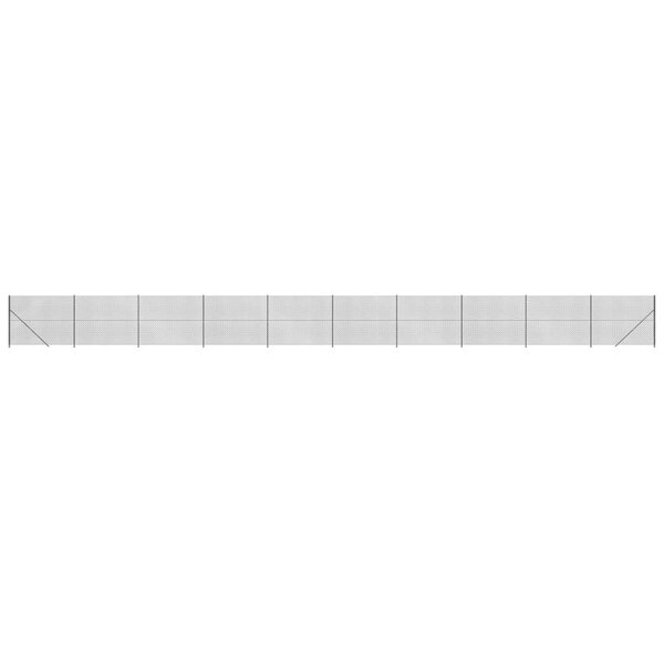 vidaXL Clôture à mailles losangées avec bride anthracite 2x25 m