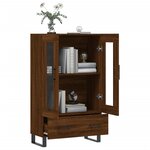vidaXL Buffet haut chêne marron 69 5x31x115 cm bois d'ingénierie