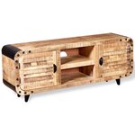 vidaXL Meuble TV Bois de manguier massif 120x30x50 cm