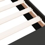 vidaXL Cadre de lit sans matelas noir 120x190 cm
