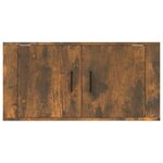 vidaXL Meuble TV mural Chêne fumé 80x34 5x40 cm