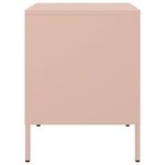 vidaXL Table de chevet rose 36x39x50 5 cm acier