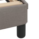 vidaXL Cadre de lit sans matelas taupe 140x200 cm tissu
