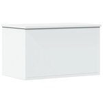 vidaXL Boîte de rangement blanc 60x35x35 cm bois d'ingénierie