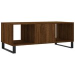 vidaXL Table basse chêne marron 102x50x40 cm bois d'ingénierie