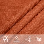 vidaXL Voile d'ombrage 160 g/m² Orange 2 5x3 m PEHD