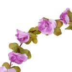 vidaXL Guirlandes de fleurs de Noël 6 Pièces violet clair 250 cm