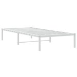 vidaXL Cadre de lit métal sans matelas blanc 90x190 cm