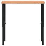 vidaXL Établi 100x60x(73-99 5) cm bois massif de hêtre rectangulaire