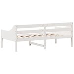 vidaXL Lit de jour sans matelas blanc 90x190 cm bois de pin massif