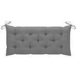 vidaXL Banc de jardin avec coussin 120 cm Bambou