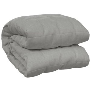 vidaXL Couverture lestée Gris 138x200 cm 6 kg Tissu