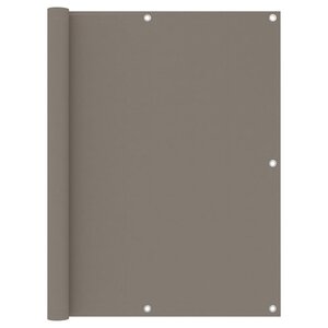 vidaXL Écran de balcon Taupe 120x500 cm Tissu Oxford