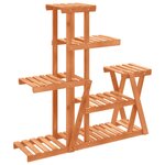 vidaXL Support à fleurs 95x25x96 cm bois massif de sapin