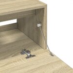 vidaXL Armoire d'évier chêne sonoma 59x37x59 cm bois d'ingénierie