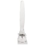 vidaXL Sculpture Argent 26x26x110 cm Hélice demi