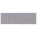 vidaXL Chaise longue double et coussins gris Bois de pin imprégné