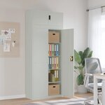 vidaXL Classeur gris clair 90x40x220 cm acier