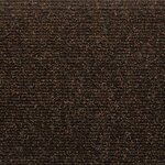vidaXL Tapis d'escalier autocollants 15Pièces Marron 65x21x4cm Aiguilleté