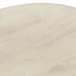 vidaXL Tabourets de bar lot de 2 bois de manguier massif