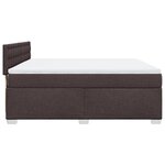 vidaXL Sommier à lattes de lit avec matelas Marron foncé 180x200 cm