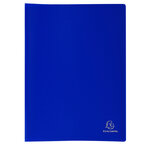 Protège-documents PP Souple Pochettes grainées Opaque 80 vues A4 Bleu EXACOMPTA