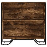 vidaXL Bibliothèque chêne fumé 80x31x74 5 cm bois d'ingénierie