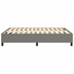 vidaXL Cadre de lit Gris foncé 140x190 cm Tissu