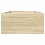 vidaXL Cadre de lit sans matelas chêne sonoma 100x200 cm