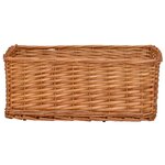 vidaXL Ensemble de paniers gigognes 4 Pièces Marron Saule