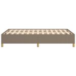 vidaXL Cadre de lit sans matelas taupe 120x190 cm tissu