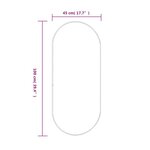 vidaXL Miroir mural Doré 100x45 cm Ovale
