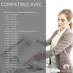 123CONSOMMABLES - LC123 - Pack 4 Cartouches Compatibles avec Brother LC123XL pour Imprimante DCP-J132W J152W J172W J552DW J752DW J4110DW MFC-J245 J6520DW J6720DW (1 Noir / 1 Cyan / 1 Magenta / 1 Jaune)