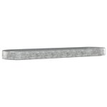 vidaXL Lit surélevé de jardin Acier enduit de poudre Argenté