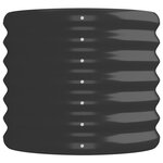 vidaXL Lit surélevé de jardin Acier enduit de poudre Anthracite