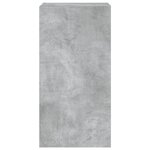 vidaXL Meuble TV mural avec lumières LED gris béton 40 5x35x80 cm