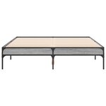 vidaXL Cadre de lit sans matelas sonoma gris 135x190 cm