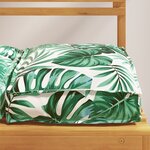 vidaXL Coussins de palette pour siège 4 Pièces Motif de feuilles 40x40x8 cm Tissu Oxford