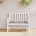 vidaXL Coussin de banc de jardin taupe 120x50x4 cm tissu oxford