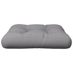 vidaXL Coussin de palette gris 60x60x12 cm tissu