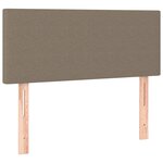 vidaXL Tête de lit à LED Taupe 100x5x78/88 cm Tissu